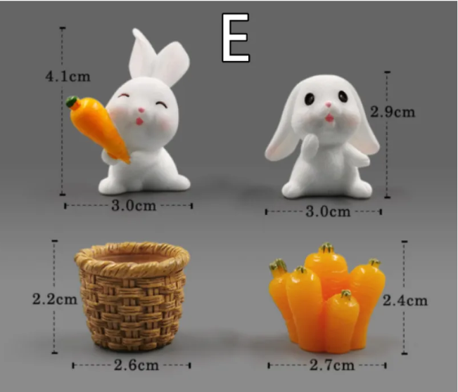 Mini Resin Animal Figurines – DIY Micro-Landscape Decor HEARTLESS Habits