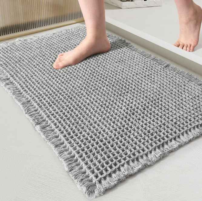 Home Fashion Waffle Bathroom Door Absorbent Carpet HEARTLESS Habits