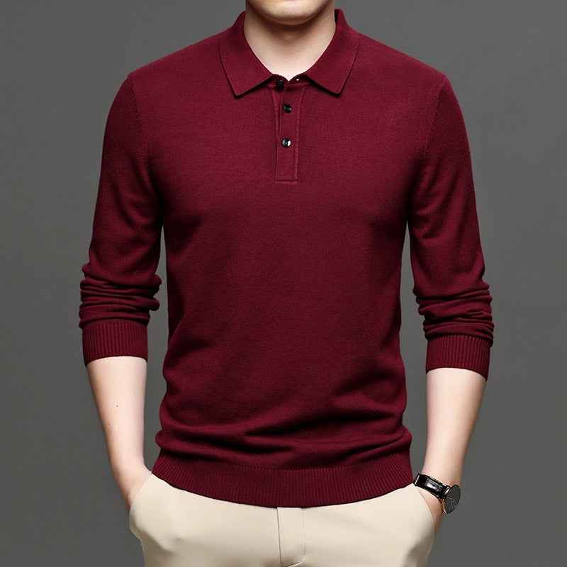Men's Lapel Knit Pullover Sweater - HEARTLESS Habits