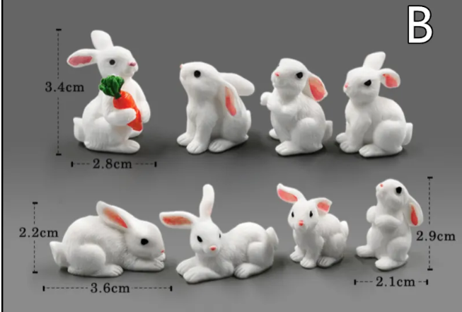Mini Resin Animal Figurines – DIY Micro-Landscape Decor HEARTLESS Habits