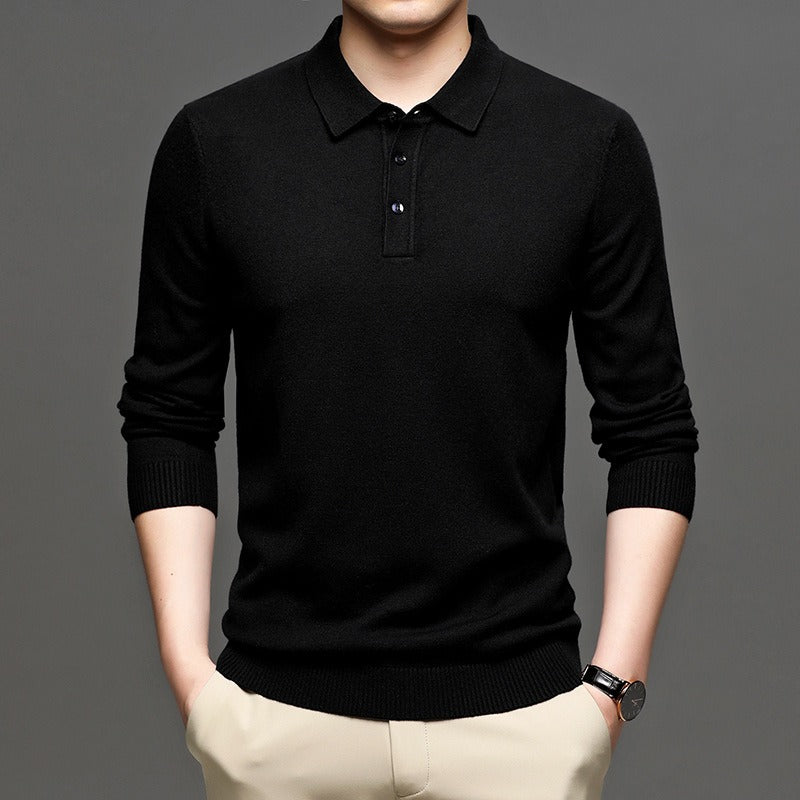 Men's Lapel Knit Pullover Sweater HEARTLESS Habits