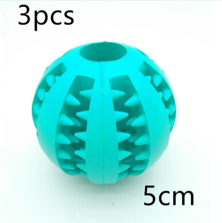 Interactive Rubber Slow Feeder Dog Ball - HEARTLESS Habits