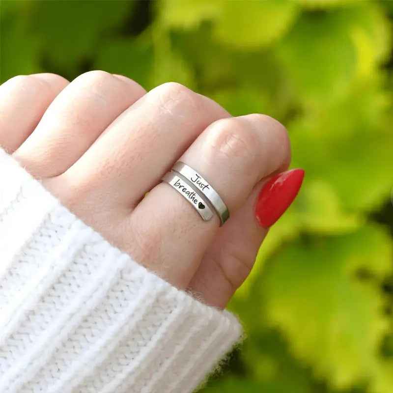 Silver Spiral Heart Ring HEARTLESS Habits
