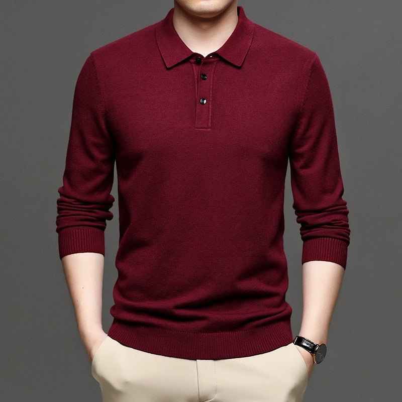 Men's Lapel Knit Pullover Sweater - HEARTLESS Habits