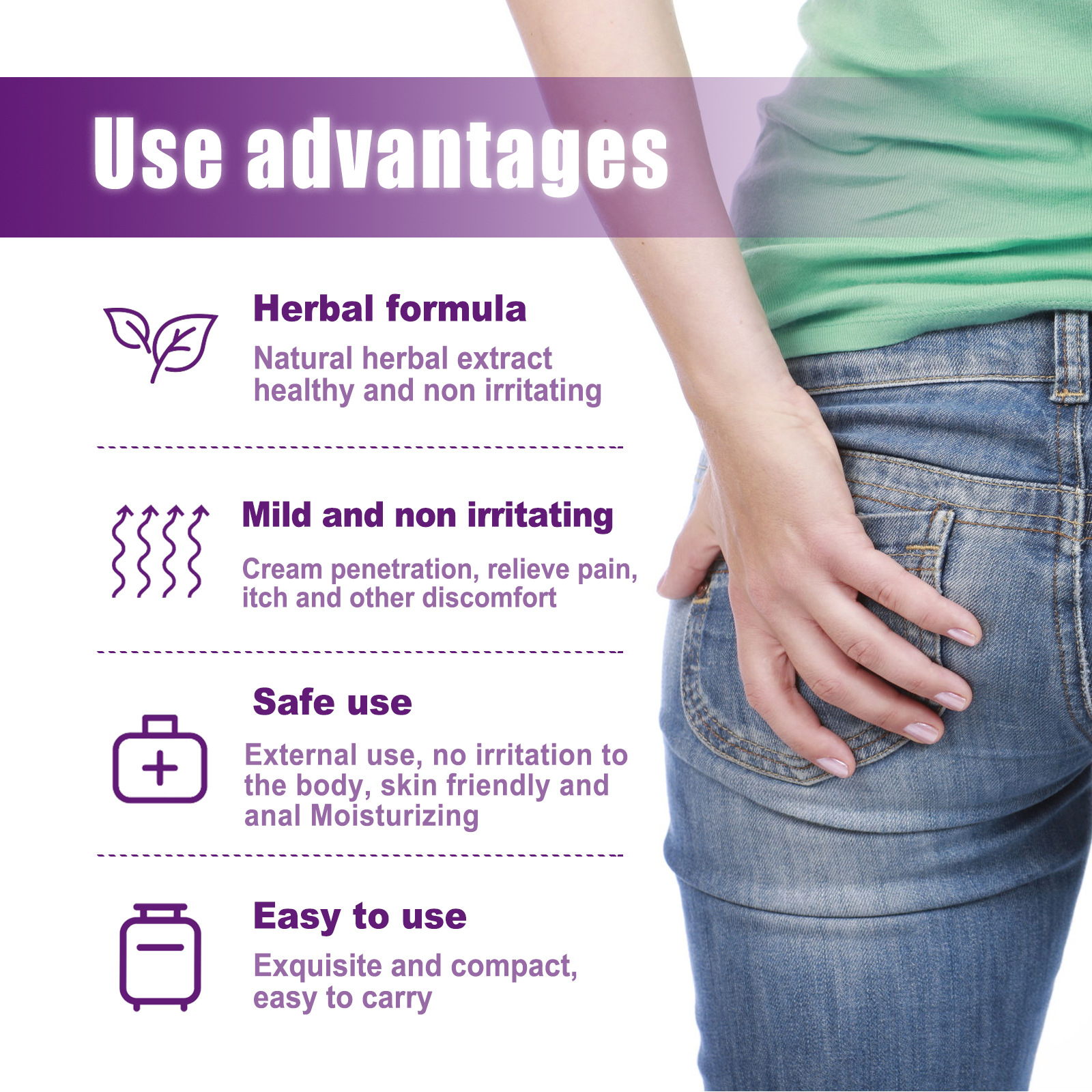 Herbal Hemorrhoid Relief Spray HEARTLESS Habits