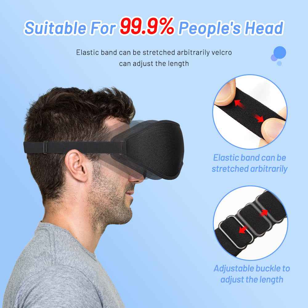 3D Natural Memory Foam Sleep Mask for Comfort HEARTLESS Habits