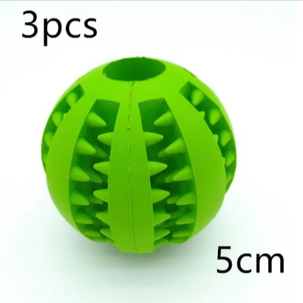 Interactive Rubber Slow Feeder Dog Ball - HEARTLESS Habits