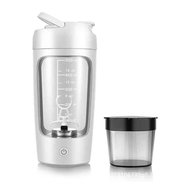 Electric Portable Whey Protein Shaker Bottle - HEARTLESS Habits
