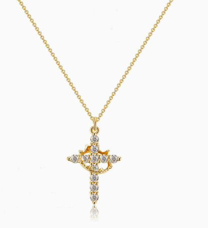 Crown Cross Necklace HEARTLESS Habits