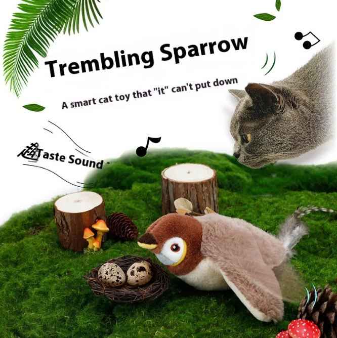 Flapping Bird Cat  Toy HEARTLESS Habits