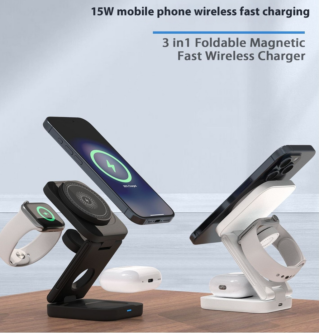 3 IN 1 FOLDABLE WIRELESS CHARGER HEARTLESS Habits