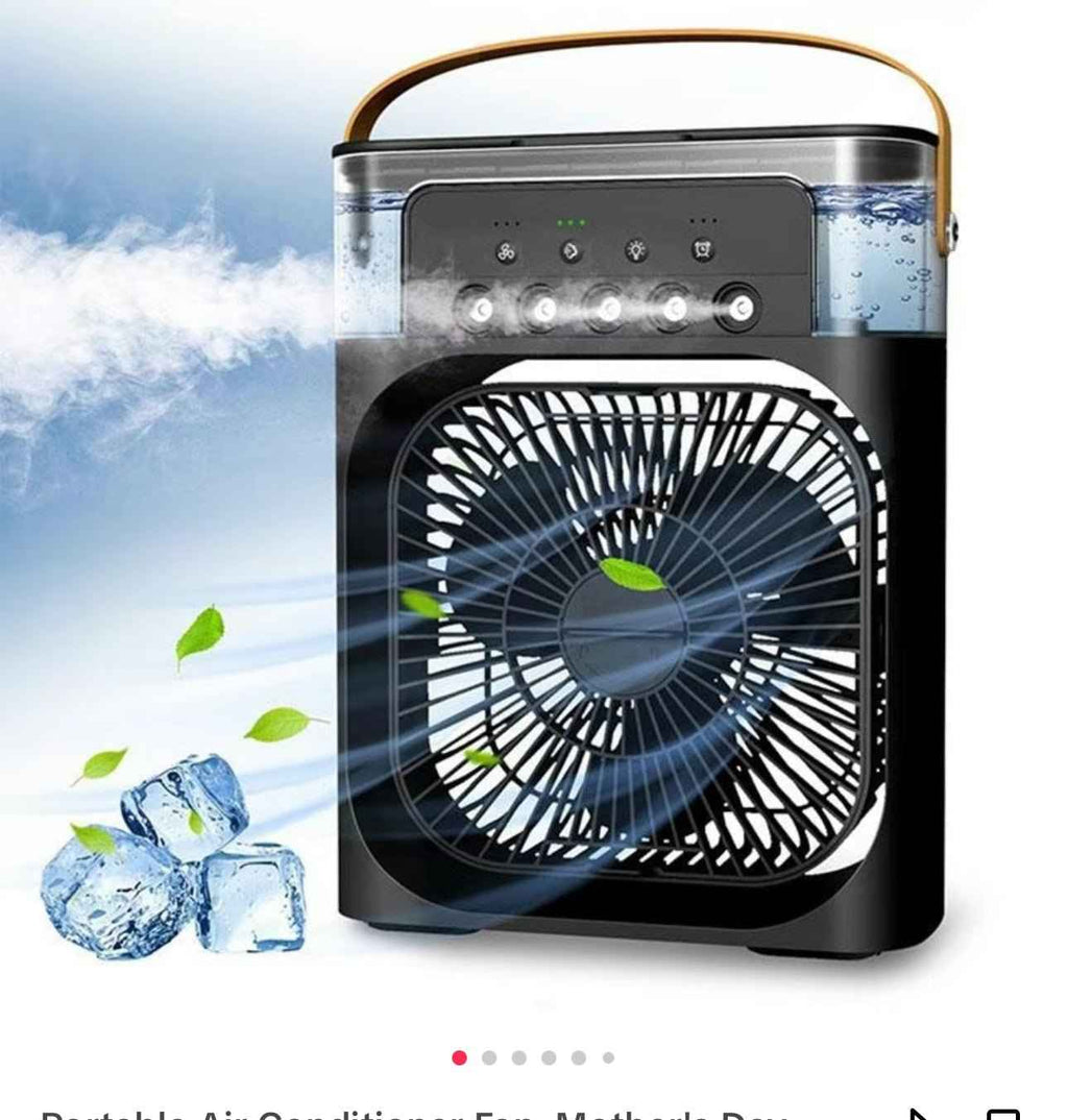 Portable 3-in-1 Air Cooler Fan – Mini AC for Room, Office & Car | Fast Cooling + Humidifier | Ships from USA 🇺🇸 | TikTok & Amazon Hot Seller! HEARTLESS Habits