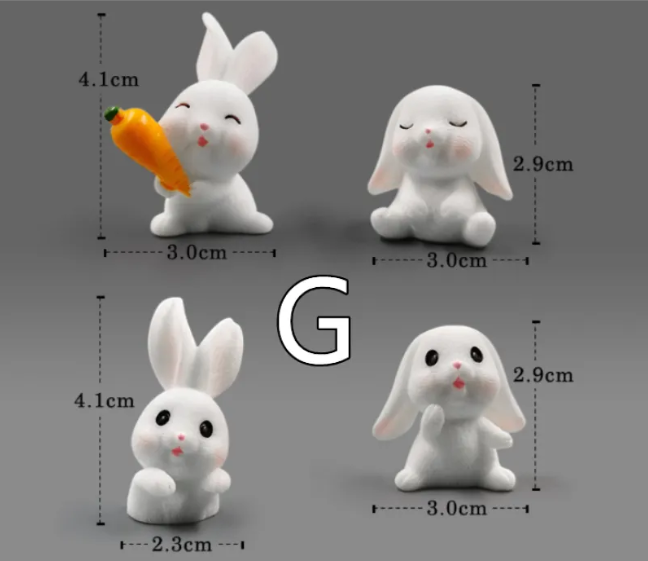 Mini Resin Animal Figurines – DIY Micro-Landscape Decor - HEARTLESS Habits