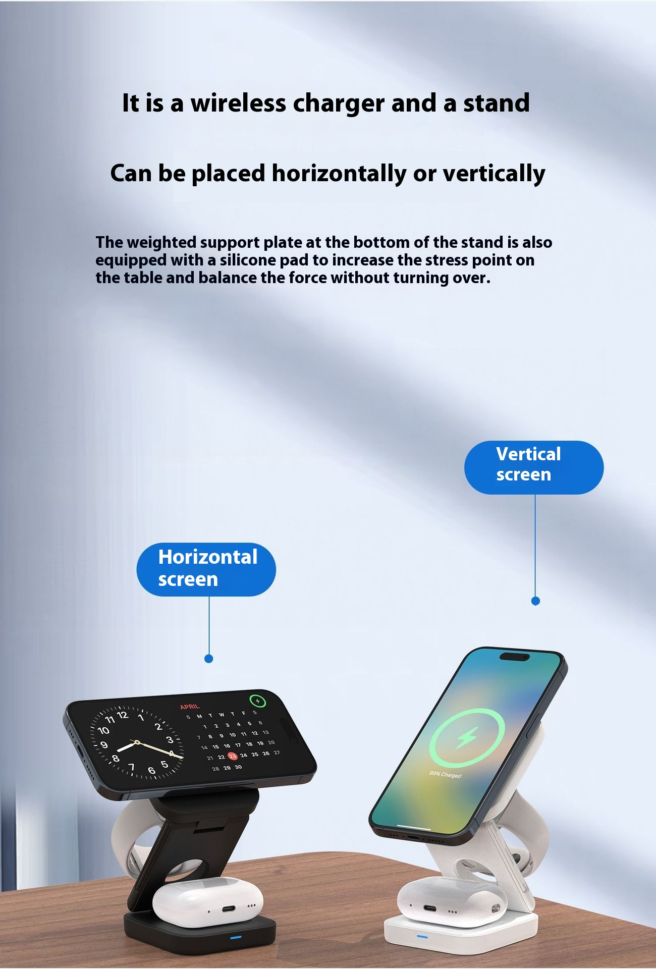 3 IN 1 FOLDABLE WIRELESS CHARGER - HEARTLESS Habits