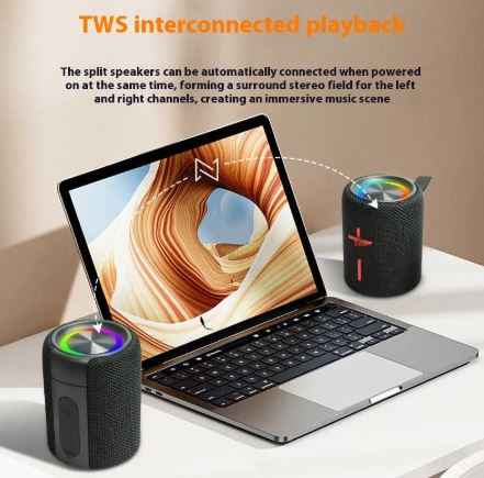 Magnetic Split Bluetooth Subwoofer Speaker – High-Fidelity Portable Audio HEARTLESS Habits