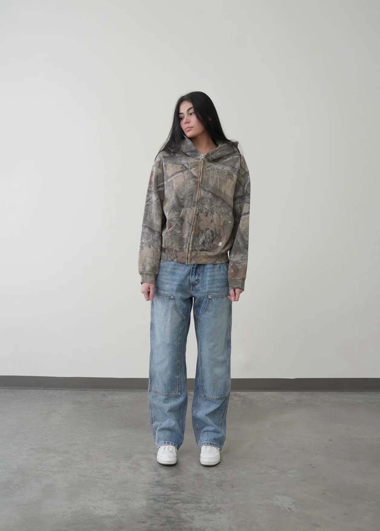 Urban Camo Retro Hoodie HEARTLESS Habits