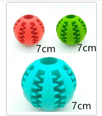 Interactive Rubber Slow Feeder Dog Ball HEARTLESS Habits