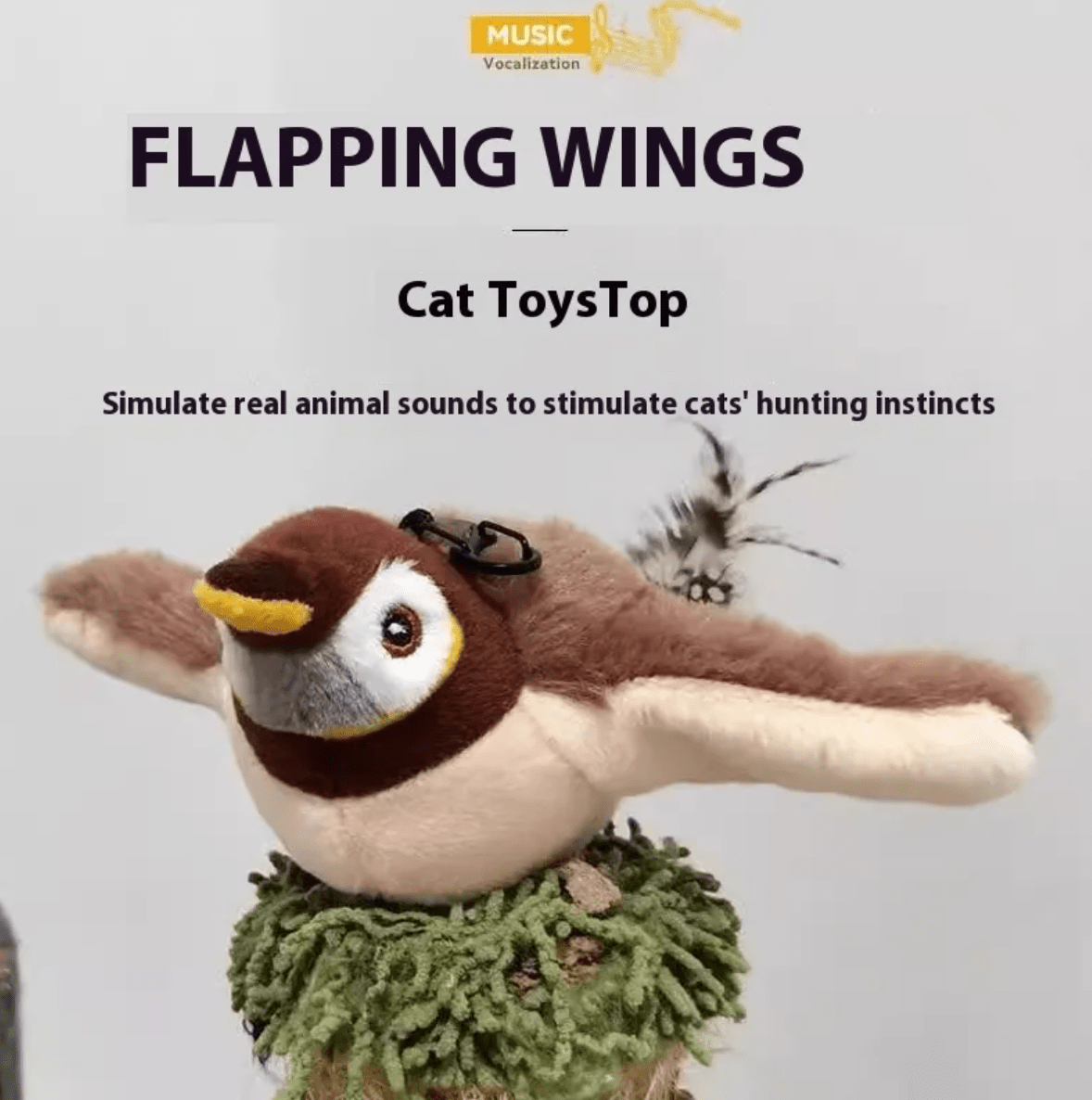 Plush Bird Pet Toy HEARTLESS Habits