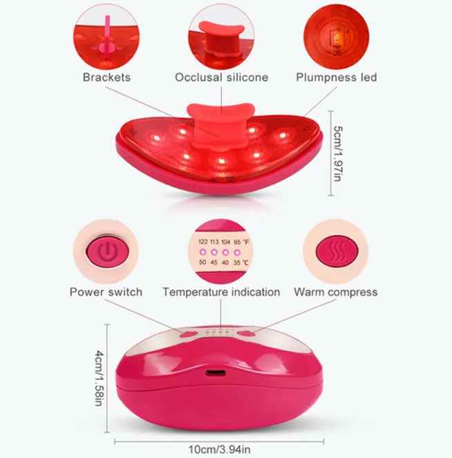 Lip Beauty Device LED Heating Portable HEARTLESS Habits