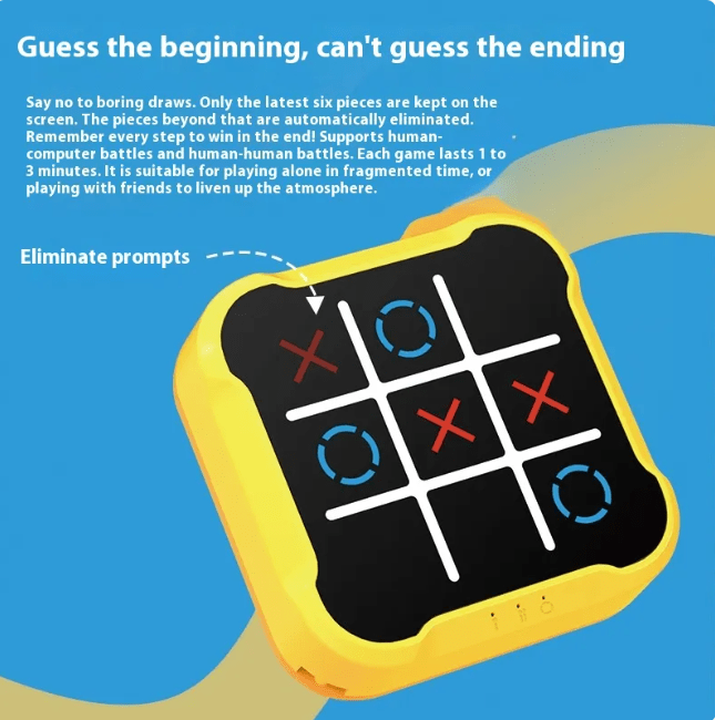 Educational Tic-Tac-Toe Toy for Kids HEARTLESS Habits