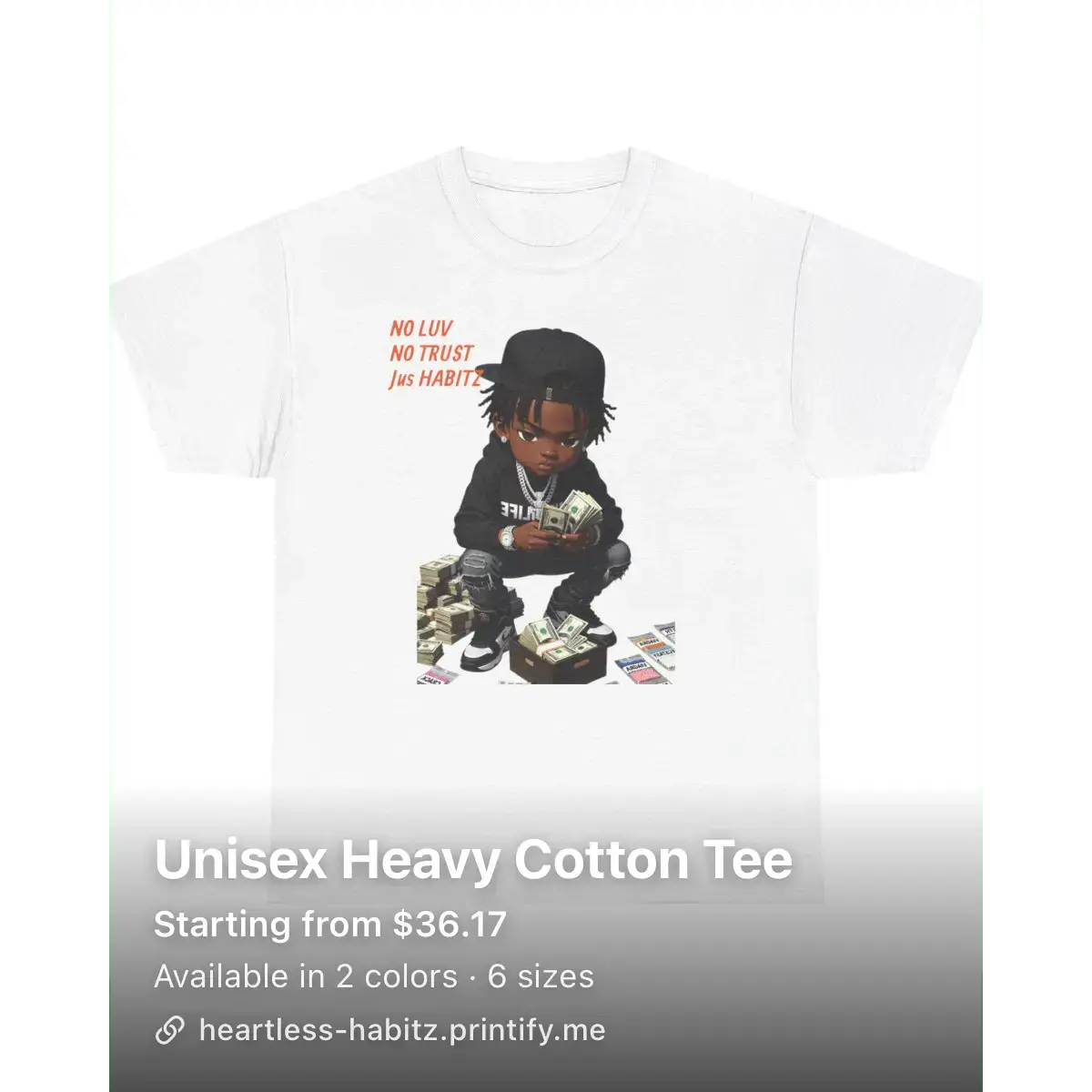 BABYmoney Heavy T-Shirt - HEARTLESS Habits