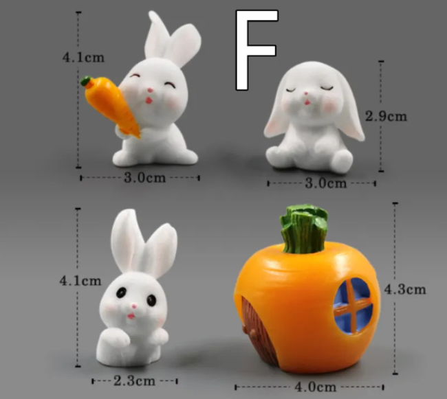 Mini Resin Animal Figurines – DIY Micro-Landscape Decor - HEARTLESS Habits