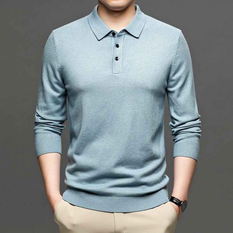 Men's Lapel Knit Pullover Sweater - HEARTLESS Habits