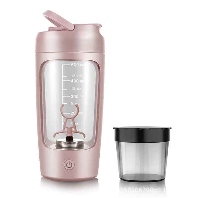 Electric Portable Whey Protein Shaker Bottle - HEARTLESS Habits