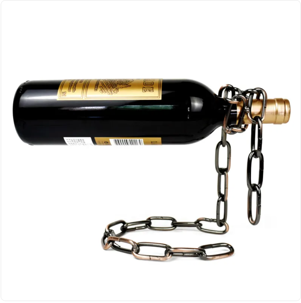 Suspension Chain Wine Rack Metal Holder HEARTLESS Habits