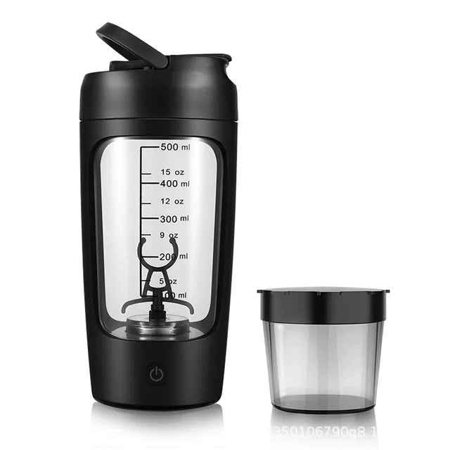 Electric Portable Whey Protein Shaker Bottle - HEARTLESS Habits