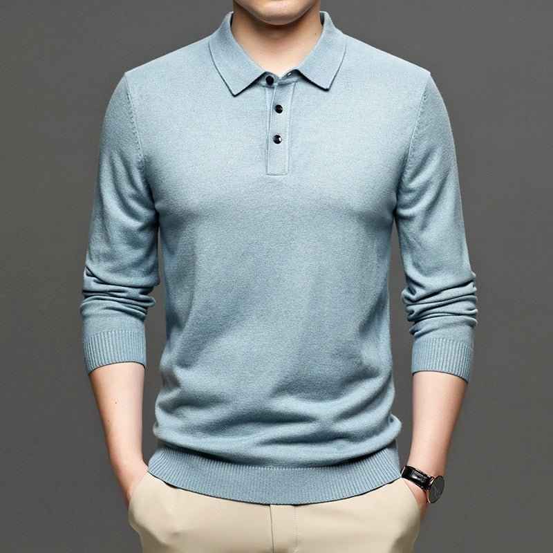 Men's Lapel Knit Pullover Sweater - HEARTLESS Habits