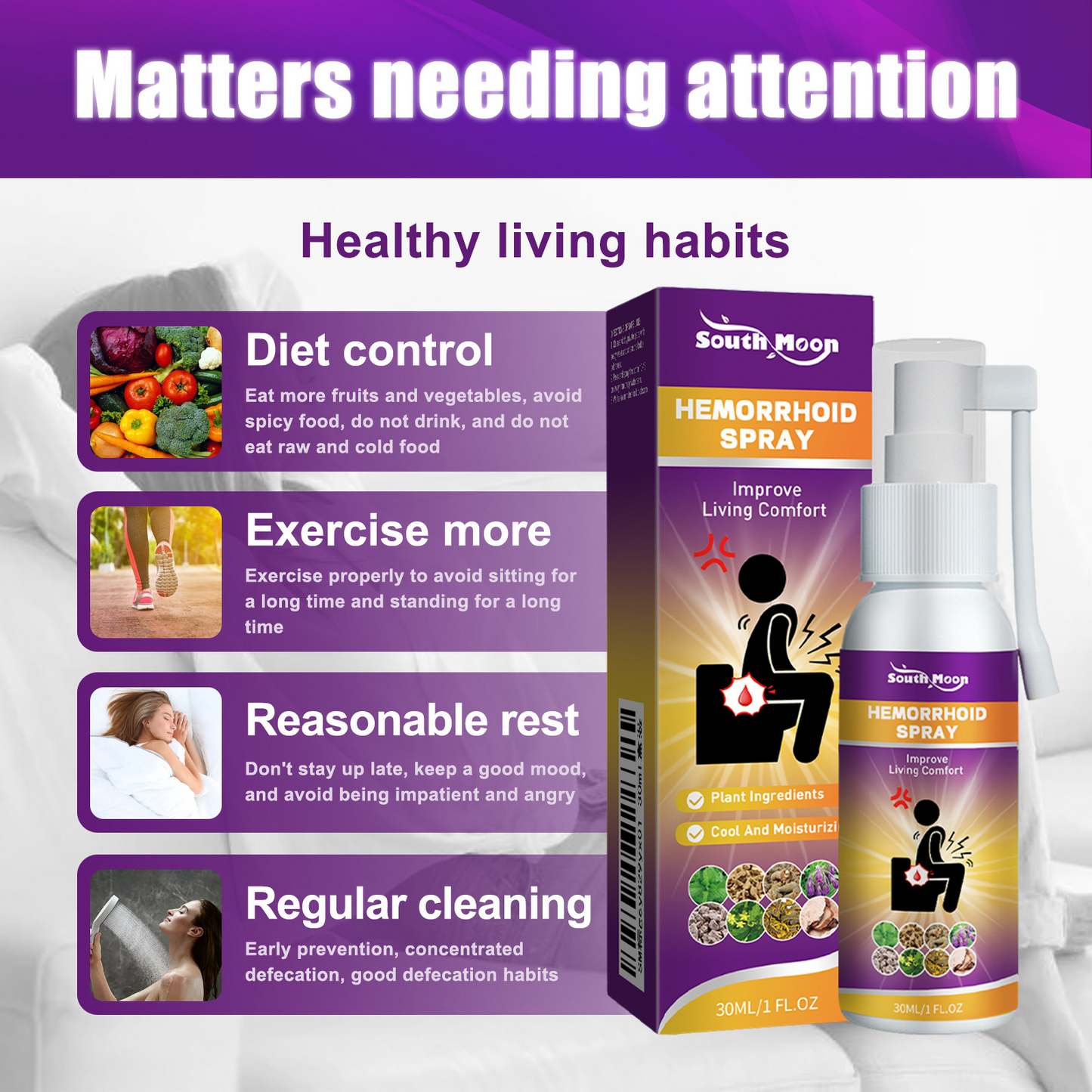 Herbal Hemorrhoid Relief Spray - HEARTLESS Habits