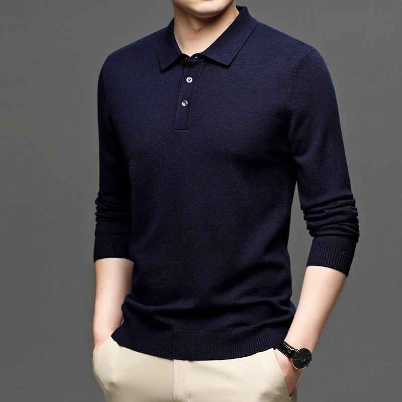 Men's Lapel Knit Pullover Sweater HEARTLESS Habits