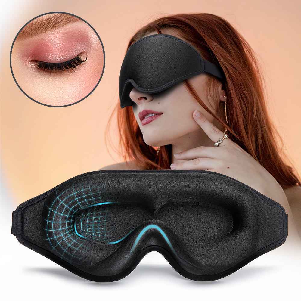 3D Natural Memory Foam Sleep Mask for Comfort - HEARTLESS Habits