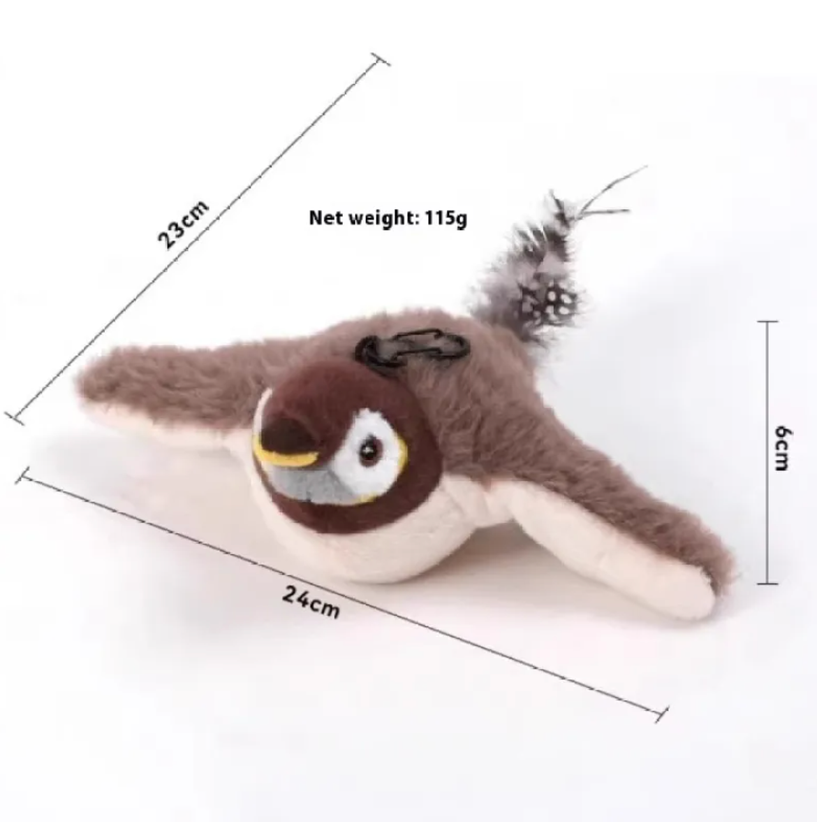 Plush Bird Pet Toy HEARTLESS Habits